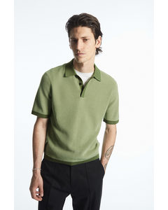 Knitted Polo Shirt Green