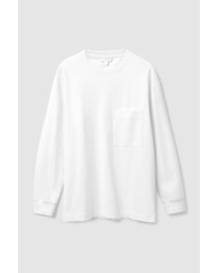 Oversized Heavyweight Long-sleeve T-shirt White