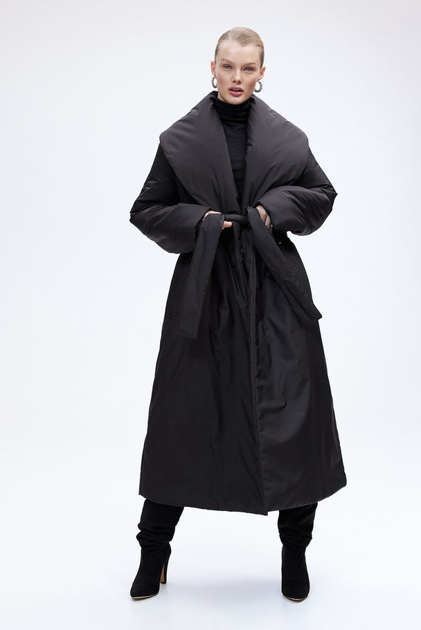 H&M Water-repellent Puffer Coat Black