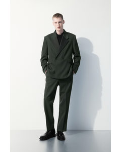 The Wool Tuxedo Trousers Dark Green