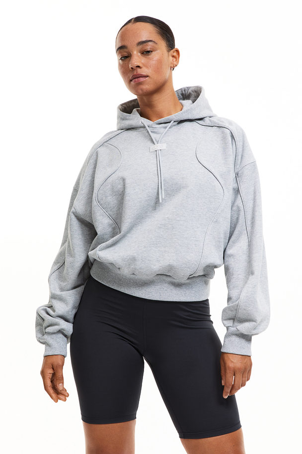 H&M Sportsweater Met Capuchon Van Drymove™ Lichtgrijs Gemêleerd