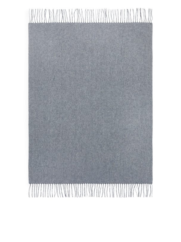Arket Cashmere Wool Blanket Grey