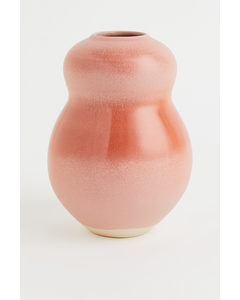 Stoneware Vase Powder Pink