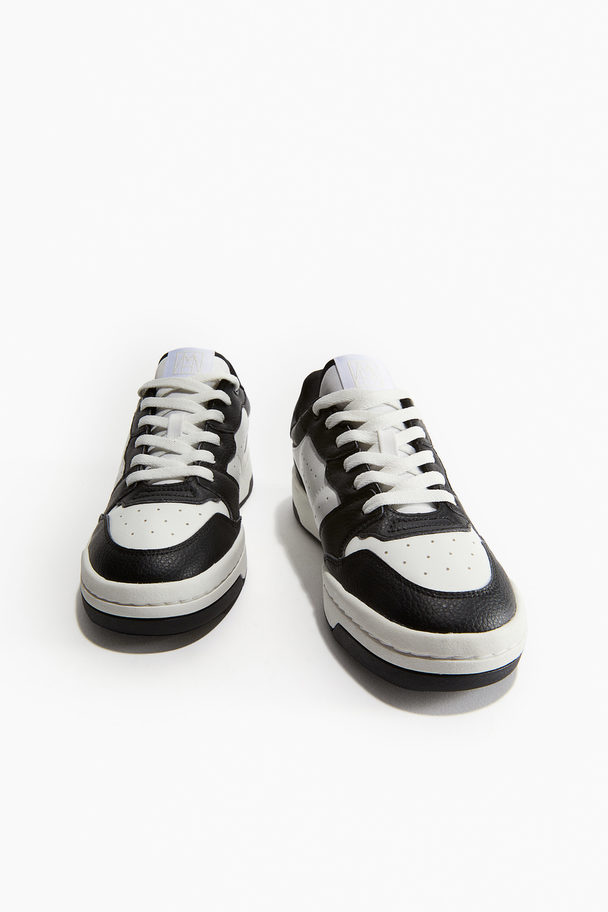 H&M Sneakers Zwart/wit