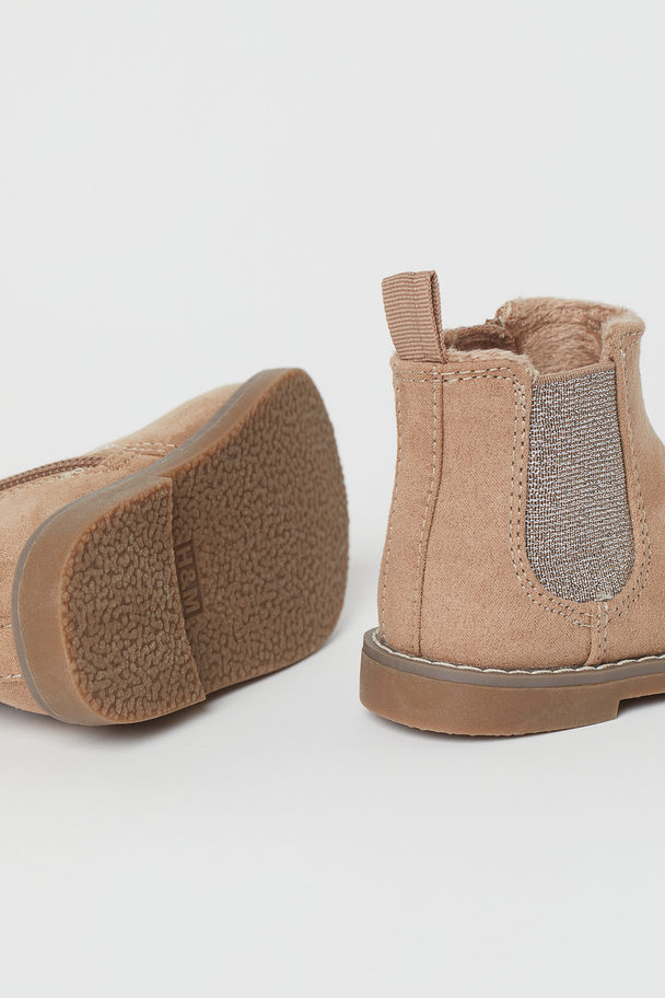 H&M Warm-lined Boots Beige