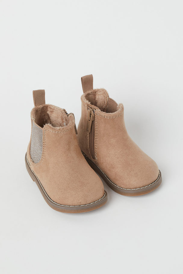 H&M Warm-lined Boots Beige