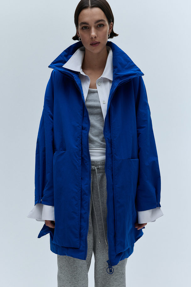 Embassy of Bricks and Logs Vista Coat Emb Blue