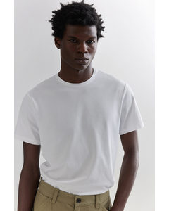 Coolmax®-t-shirt - Slim Fit Wit