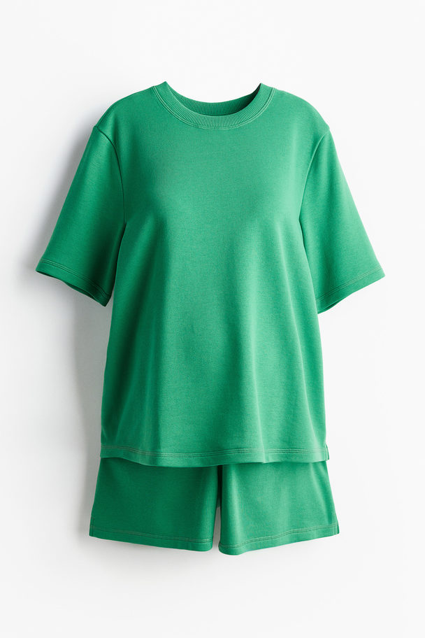 H&M Mama Tweedelige Set Van Joggingstof Groen