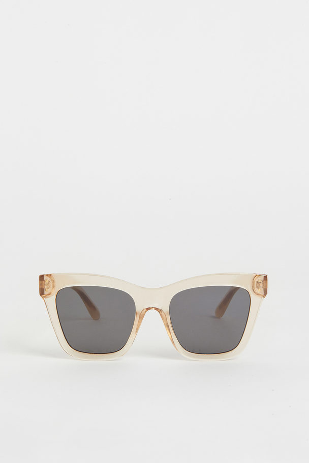 H&M Cat-Eye-Sonnenbrille Hellgelb