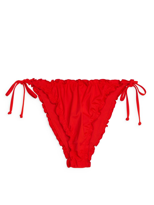 ARKET Bikinihose mit Babylock-Nähten Rot