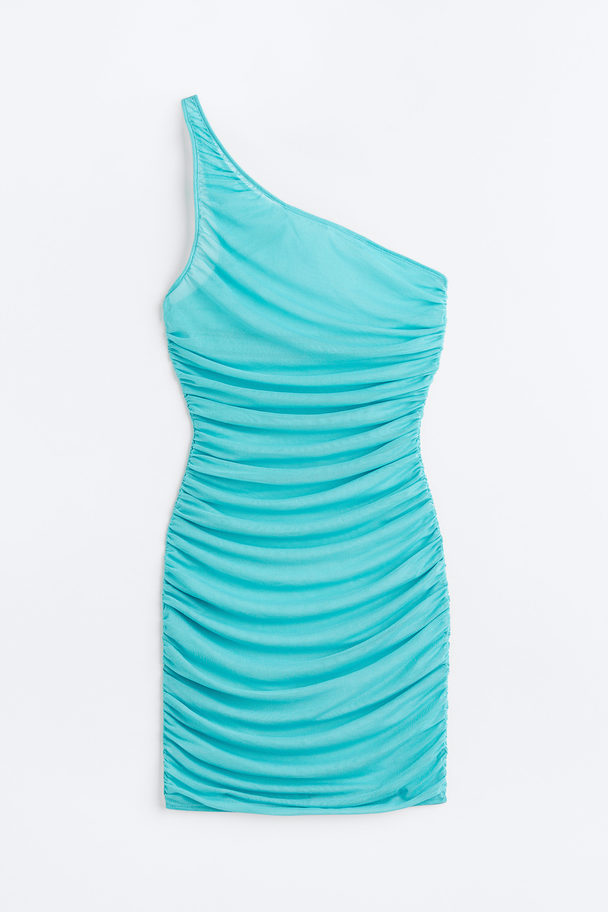 H&M One-shoulder Beach Dress Turquoise