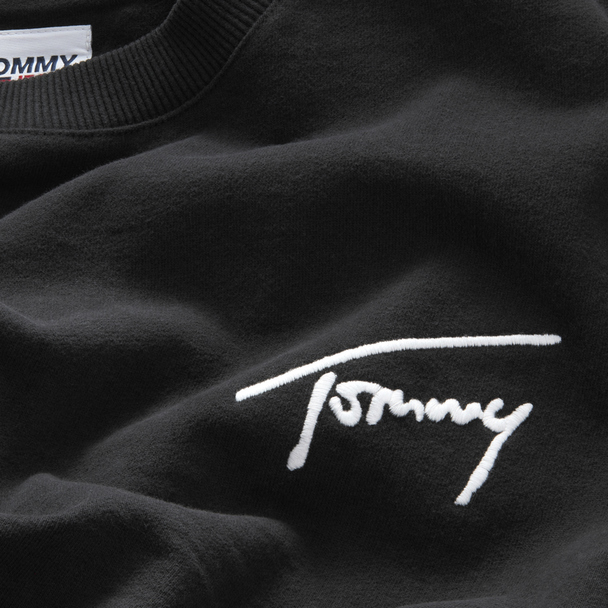 TOMMY JEANS Tommy Jeans Signature Crew Sweater Svart