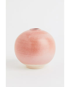 Small Stoneware Vase Powder Pink
