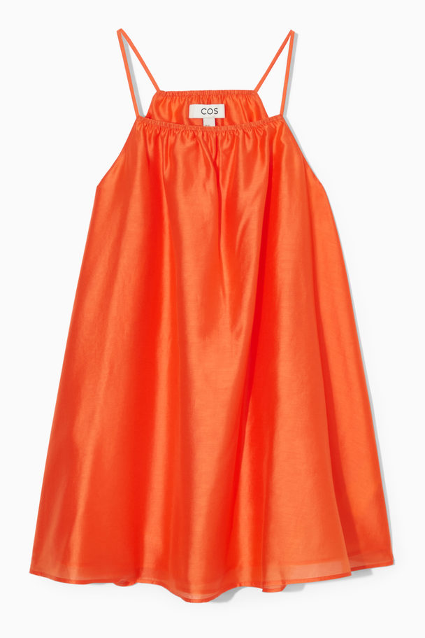 COS Halterneck Tunic-style Top Bright Orange