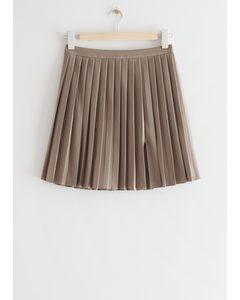 Pleated Mini Skirt Mole