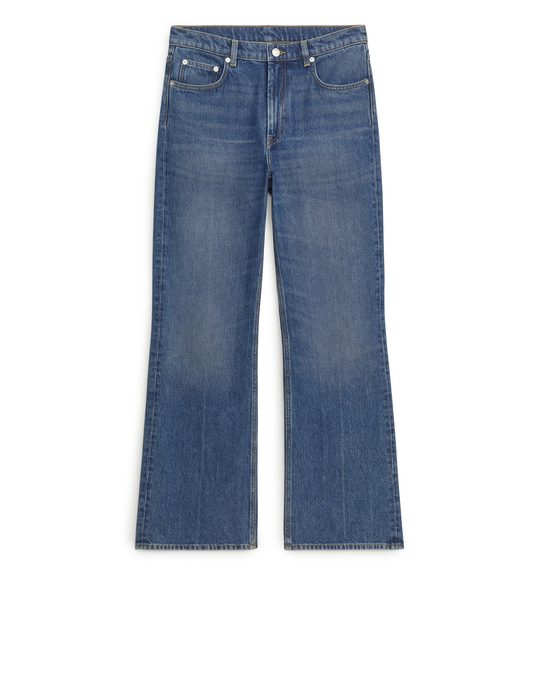 Arket Slim Flared Jeans Blue