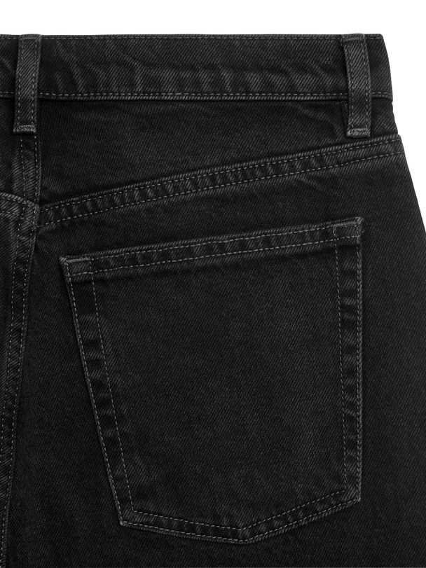 ARKET Dahlia Rechte Jeans Gewassen Zwart