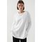 Relaxed-fit Long-sleeve Top White