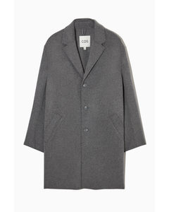 Relaxed-fit Double-faced Wool Coat Grey