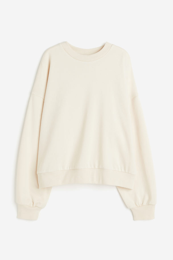 H&M Oversized Sweatshirt Lys Beige