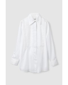Tuxedo-bib Shirt White