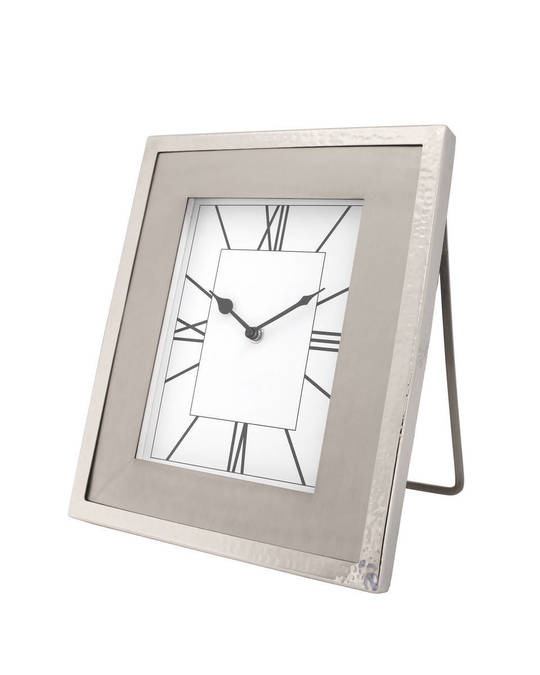 360Living Table Clock Moments 325 Silver
