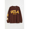 H&m+ Oversized Sweatshirt Med Tryk Mørkebrun/ucla