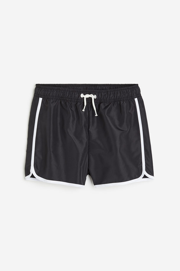 H&M Nylon Swim Shorts Black/white