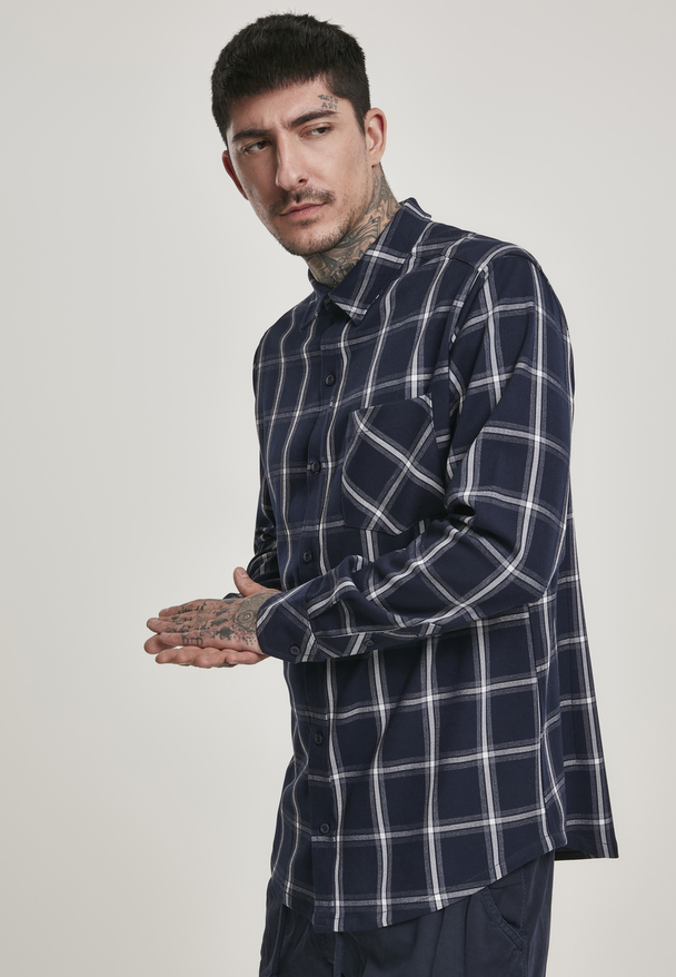 Urban Classics Herren Basic Check Shirt