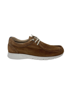 Marc Boat Shoes In Brown Suede