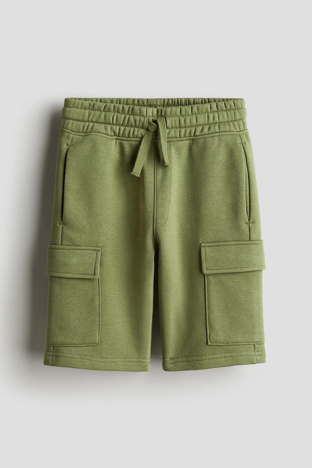 H&M Cargoshorts Khakigrün