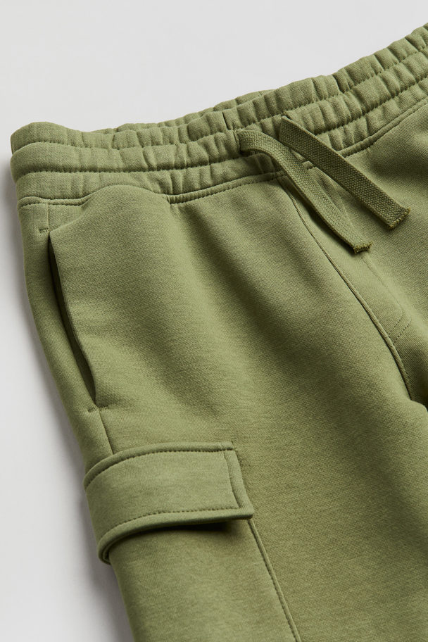 H&M Cargoshorts Khakigrün