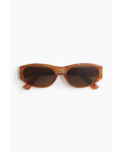 Oval Sunglasses Brown