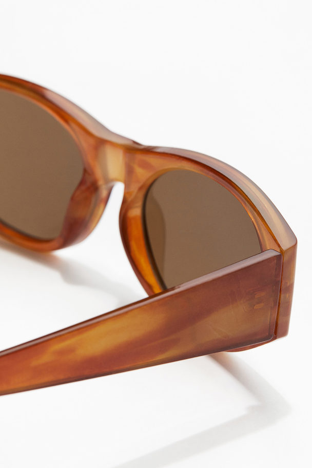 H&M Oval Sunglasses Brown