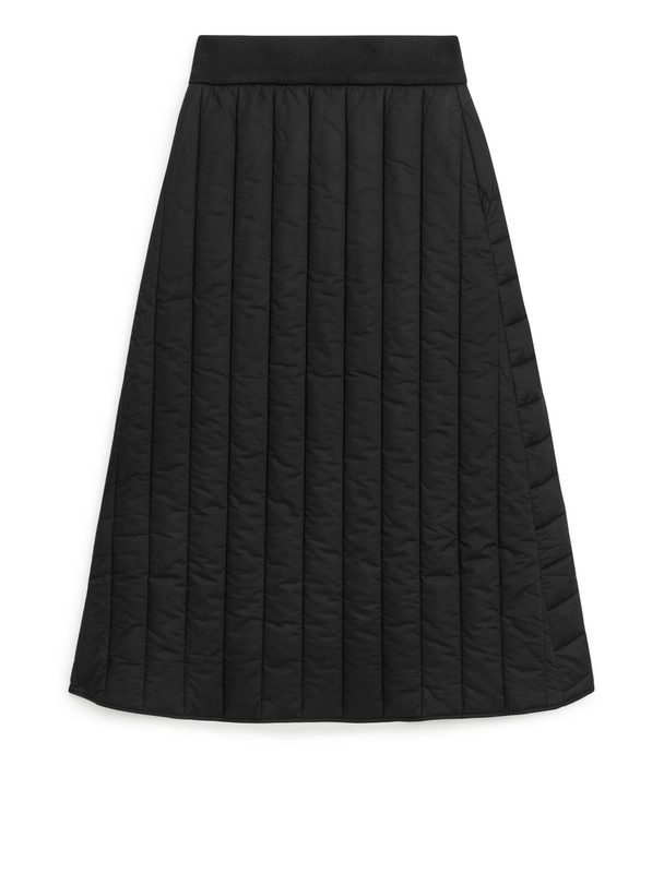 Arket Arket And Pia Wallén Quilted Skirt Black/pink