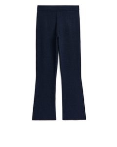 Cashmere Knitted Trousers Dark Blue