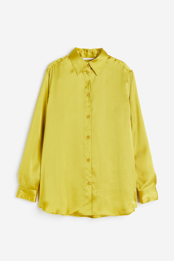 H&M Oversized Blouse Geel