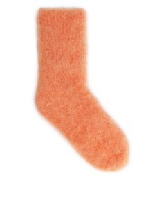 Mohair Blend Socks Orange