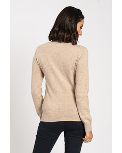 Oversized Collar Sweater With Tone-on-tone Buttoning