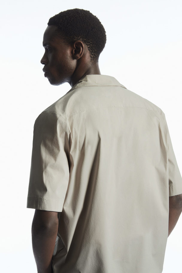 COS Short-sleeved Utility Shirt Stone