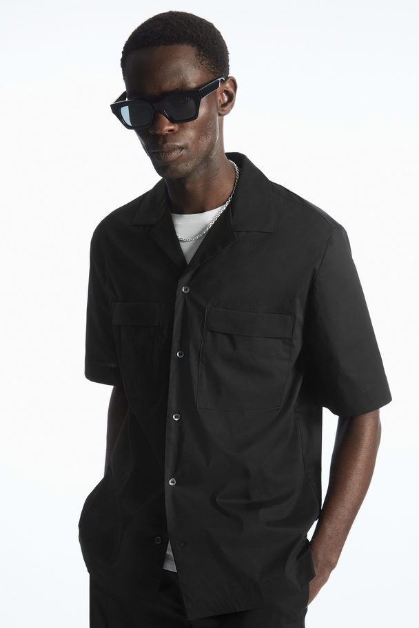COS Short-sleeved Utility Shirt Black