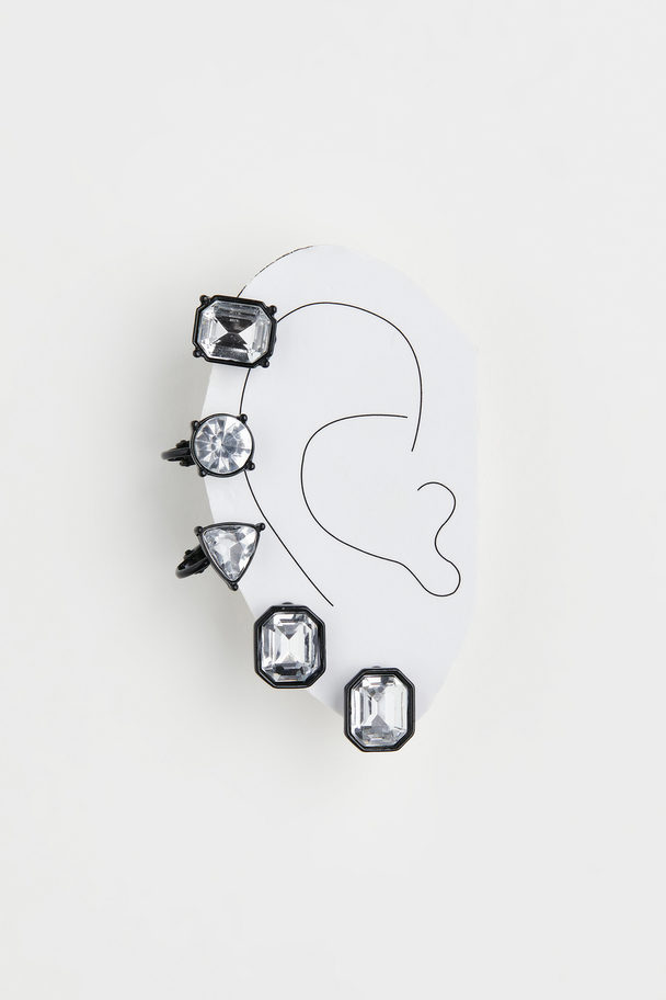 H&M Earrings And Ear Cuffs Silver-coloured