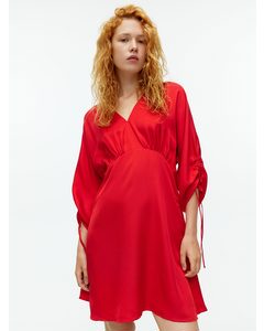 Lyocell Blend Dress Red