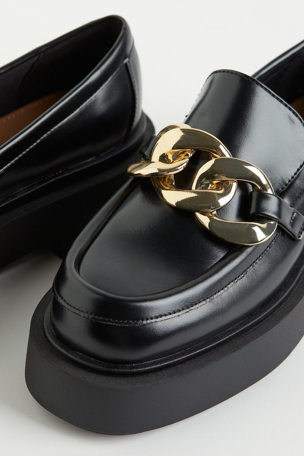 H&M Chain-detail Chunky Loafers Black