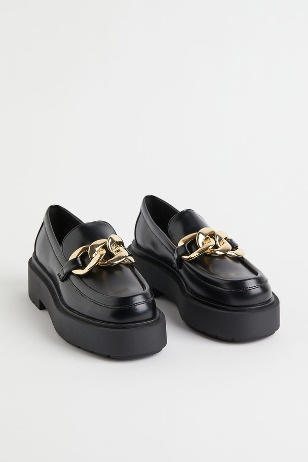 H&M Chain-detail Chunky Loafers Black