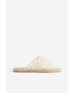Espadrille-slippers Wit