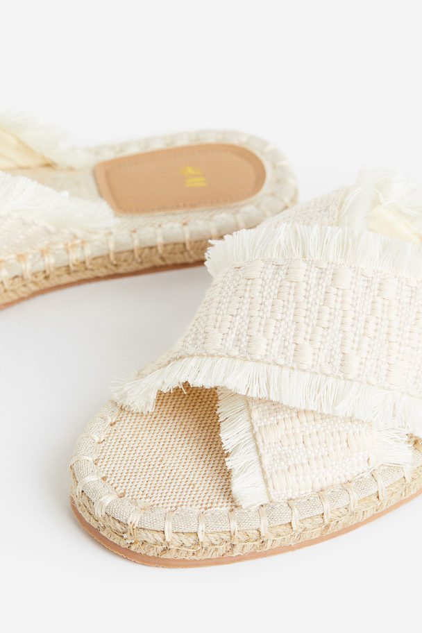H&M Espadrille-slippers Wit