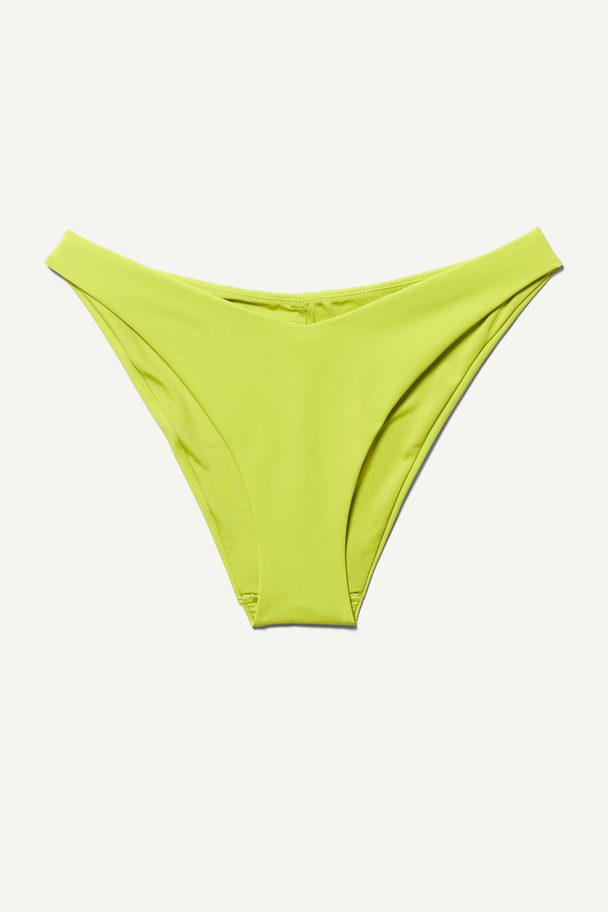 Weekday Lowcut Bikini Bottom Chartreuse