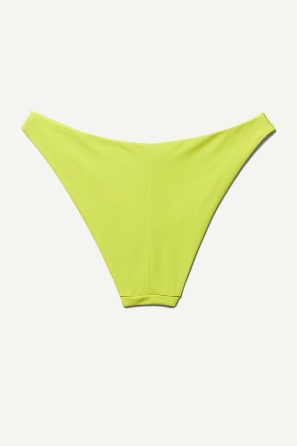 Weekday Lowcut Bikini Bottom Chartreuse